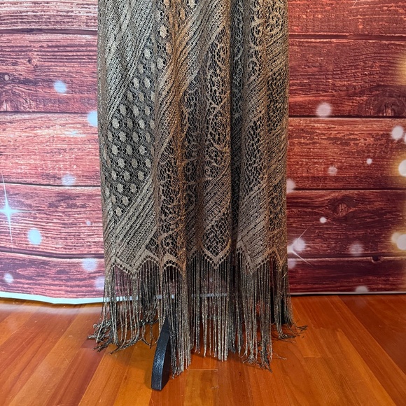 MSK Women Gold & Black Shimmering Lined Dress. Size XL - Picture 9 of 10